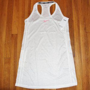 Nike Swim Confetti Cover-Up Racerback Dress Womens S White